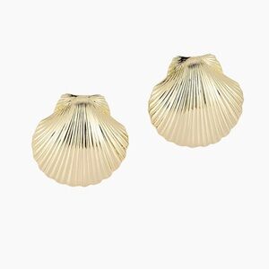 Mignonne Gavigan Anisah Gold Shell Earrings